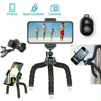 

1pc High Quality Wireless Selfie Stick Tripod Extendable Flexible Octopus Tripods Monopod For 5.5 Inch Mobile Phone