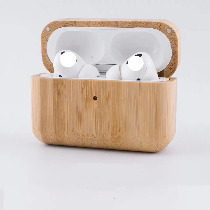 

Wireless Earphone Case For Apple Airpods Pro Case wood Headphone Cover Silicone For Air pods Pro 3 Case Earpods Accessory