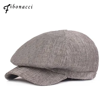 

Fibonacci 2020 New Men's Casual Newsboy Caps Autumn Retro Beret Wild Casual Hat Unisex Octagonal Cap Flatcap Hats