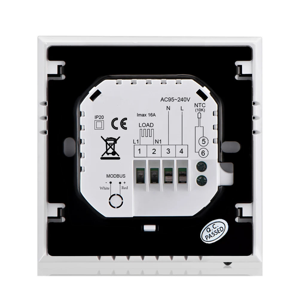 Крытый электронный регулятор температуры 5A 110-230V программируемый ЖК-дисплей Сенсорный экран термостатический водонагреватель контроллер