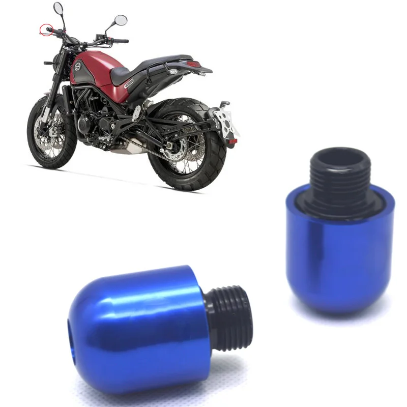 Рукоятки на руль, наконечники, слайдер для Benelli TNT BN 150 250 300 302s 502c 600 752 Leoncino 250 500, аксессуары для мотоциклов с ЧПУ - Цвет: Blue