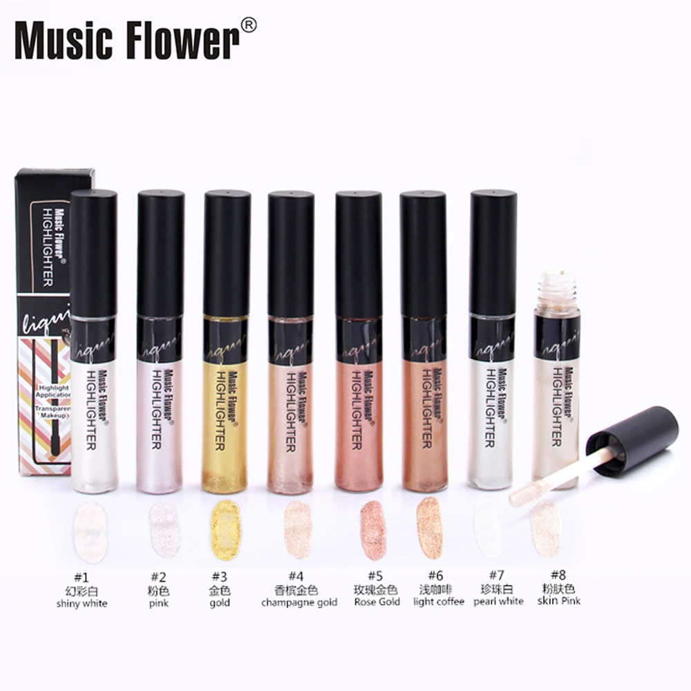 Music Flower прозрачная жидкость блестящий крем Ремонт ГРУНТОВОЧНАЯ основа увлажняющий тональный крем гуашь Rouge Для женщин косметический