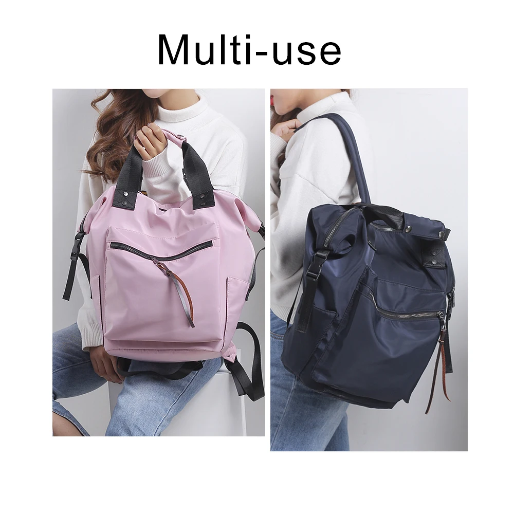 Nylon Backpack Women Casual Backpacks Ladies High Capacity Back To School Bag Teenage Girls Travel Students Mochila Bolsa