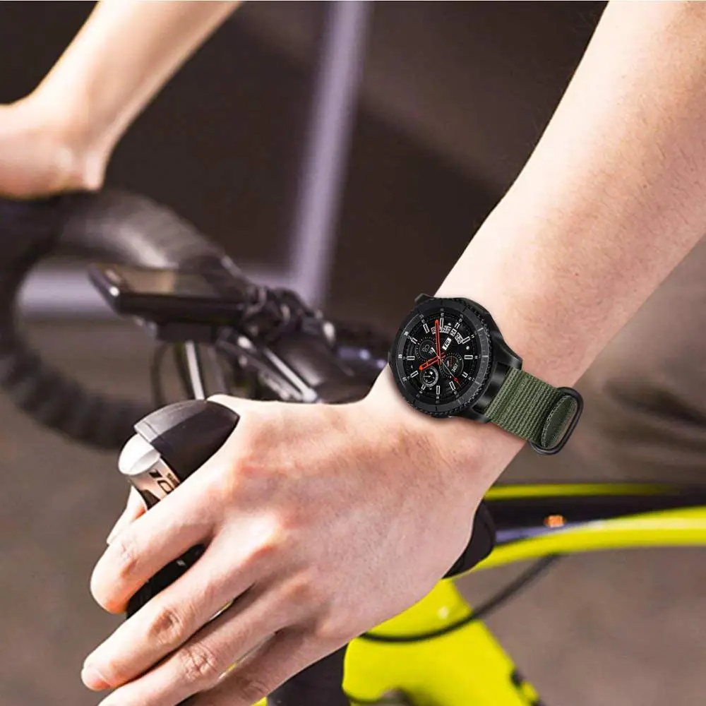 amazfit bip ремешок gear s3 galaxy watch 46 мм для gear S3 Frontier galaxy watch Active Amazfit Bip huawei watch Gt Nato ремешок