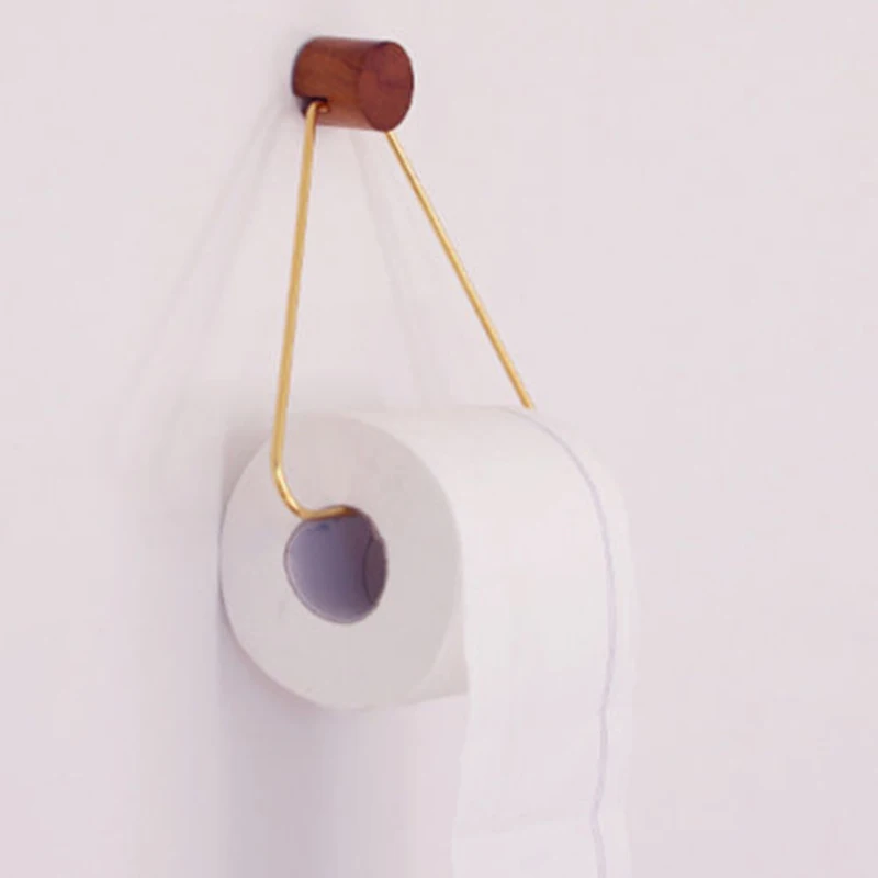 

Vintage Iron Toilet Triangle Paper Towel Roll Holder Bathroom Wall Mount Rack