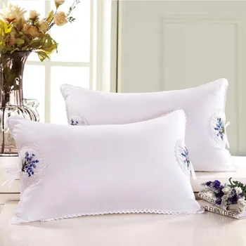 

1pc Lavender Healthy Pillow Lace Embroidered sleep pillow super soft Soothe the sleep health care neck pillow 48x74cm