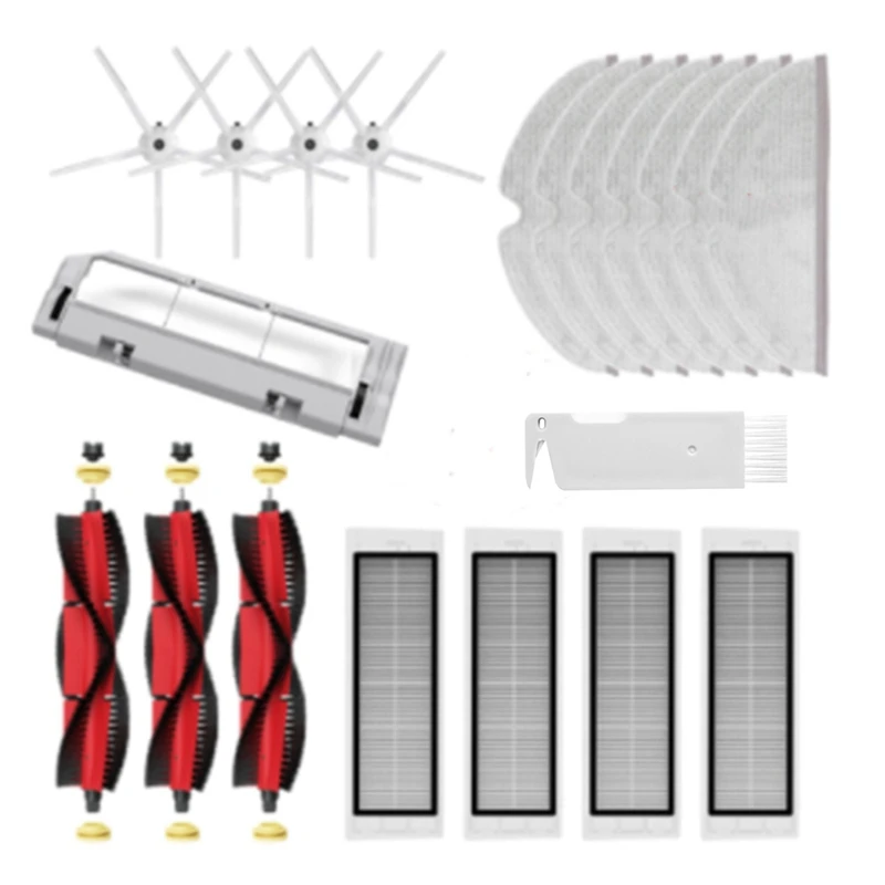 HEPA Filter Main Brush Cover Mop Cloth Side Brush for XiaoMi Roborock