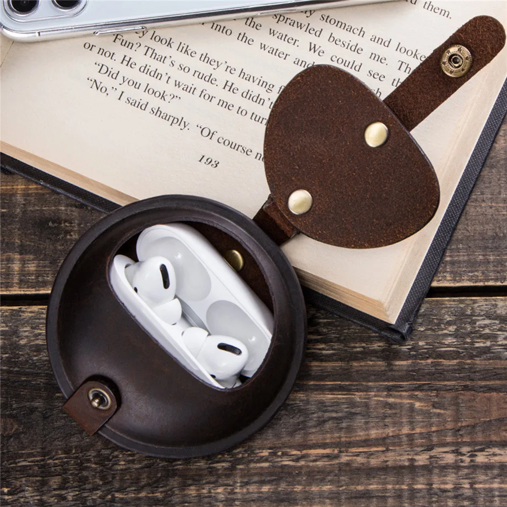 Portable Leather Protective Case For Apple Airpods Pro 3 Wireless Earphone Storage Box Headphone Case