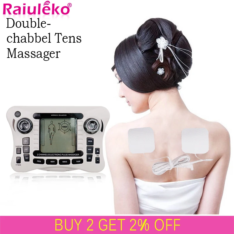 Десятки акупунктурный Электрический Вибрационный ослабления мускулы