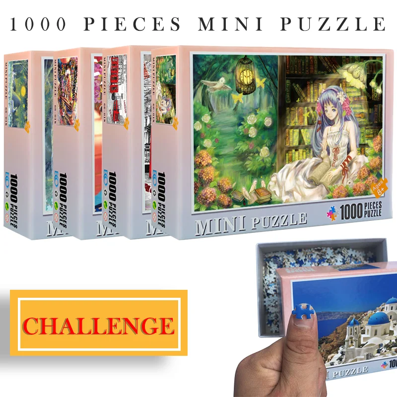 Пазлы MOMEMO MINI Hell пазлы из 1000 частей игры деревянные красивые головоломки для