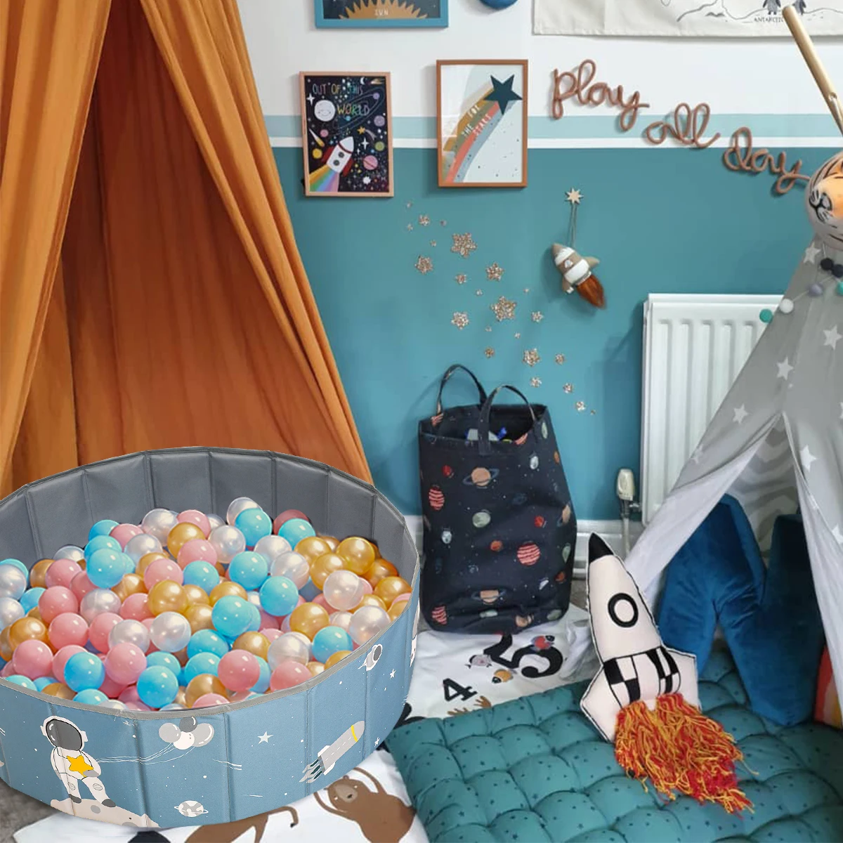 Portable Baby Playground Playpen for Children Large Kids Tent Ball Pool Bebe Ocean Balls Pit Baby Park Camping Dry Pool 2
