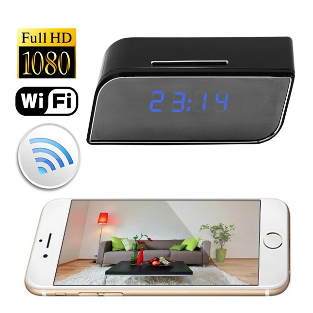 

Mini Camera 1080 Full HD Clock Alarm Night Vision Motion Detection Wifi IP Cam DV DVR Camcorder Home Security Surveillance