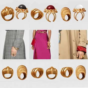 

Girlgo 2019 ZA High Quality Punk Adjustable Rings For Women Boho Ethnic Circle Romantic Couple Finger Rings Wedding Jewelry Hot