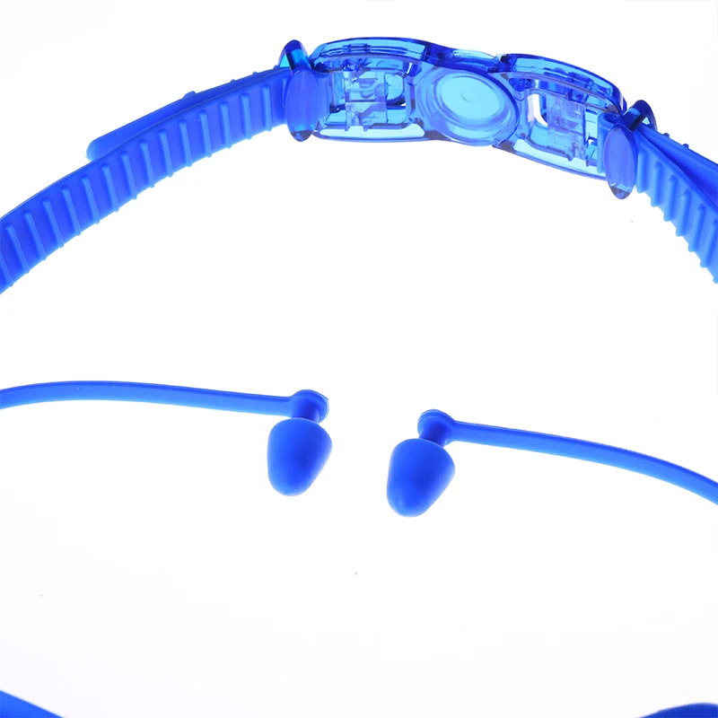 YUELANG Professional Swimming Goggles Swimming with ear plugs Waterproof glasses Anti-Fog Anti-UV Silicone Glasses Electroplate