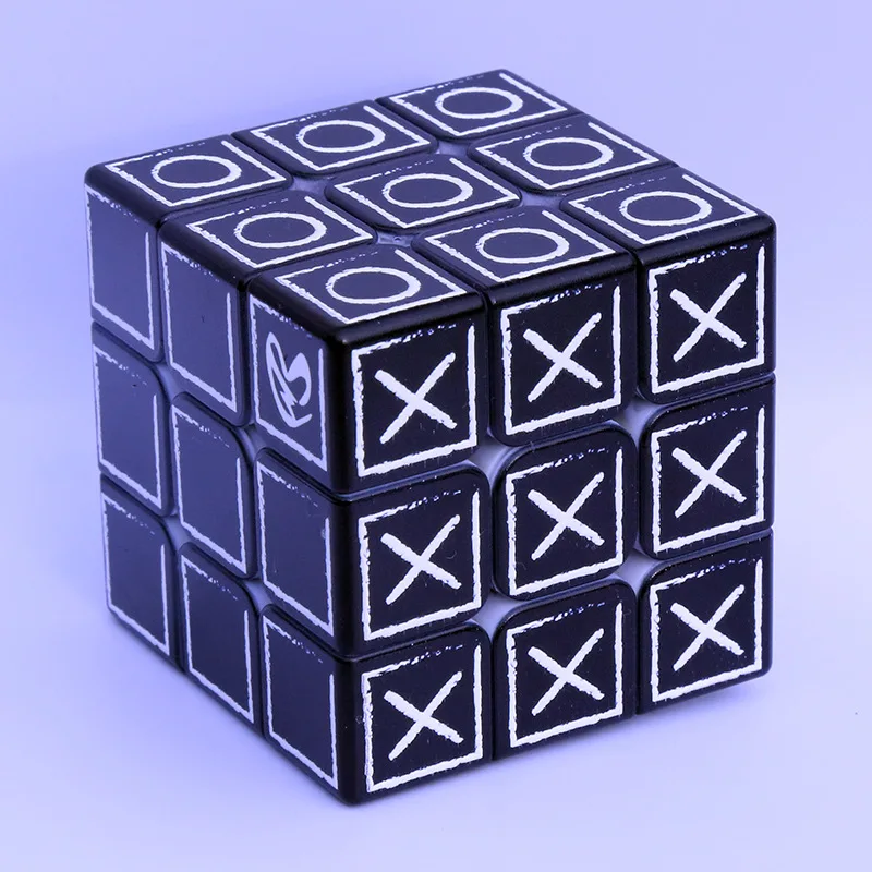 3x3x3 3D взрослых Скорость твист трехмерной с тиснением и изображением головоломка магический куб игра мозга слепых Брайля игрушка