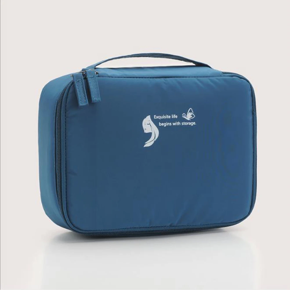 Women Professional Cosmetic Bag Multifunction Zipper Women's Toiletry Bag Large Capacity Ladies Waterproof Travel Pouch