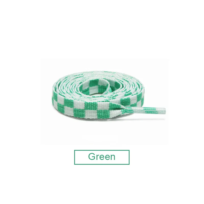 1Pair Flat Black And White Grid Shoe Lace Printing Checkered Ribbons Shoelaces Polyester Heavy Duty Sneaker Lacing shoe laces,shoe accessories