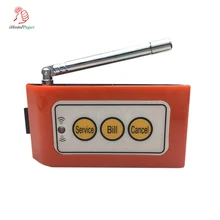 3 клавиши Беспроводная система вызова настольная служба кнопка вызова Беспроводная система страниц может быть зафиксирована на стене