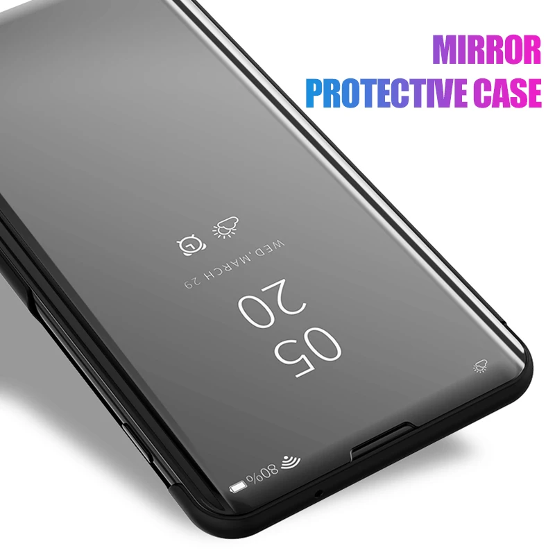 Умный кожаный откидной зеркальный чехол с подставкой для Xiaomi Redmi 8A 7A 4A S2 Y1 Lite Go Note 8 7 6 5 Pro 5A Prime 3D защита от пробуждения