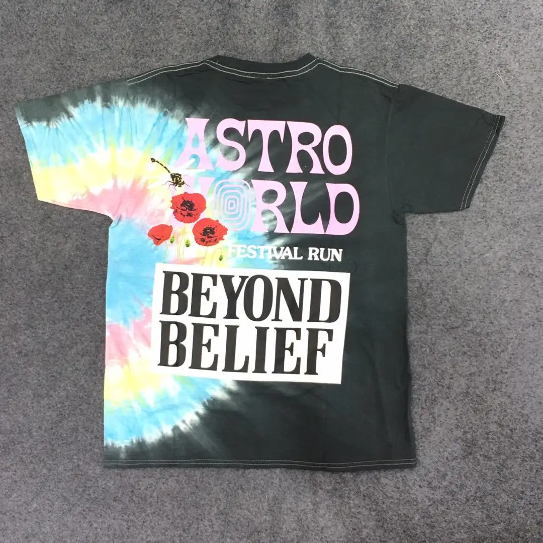 22SS Tie Dye 1:1 T shirt Travis Scott 