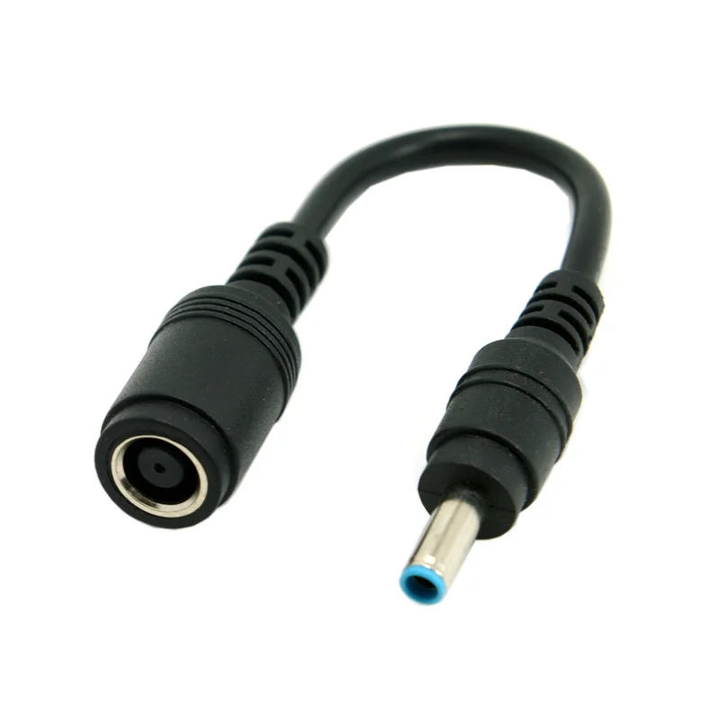 7.4*5mm Female To 4.5*3mm Male Plug DC Cable Power 90 degree Adapter Connector for HP Dell Laptop