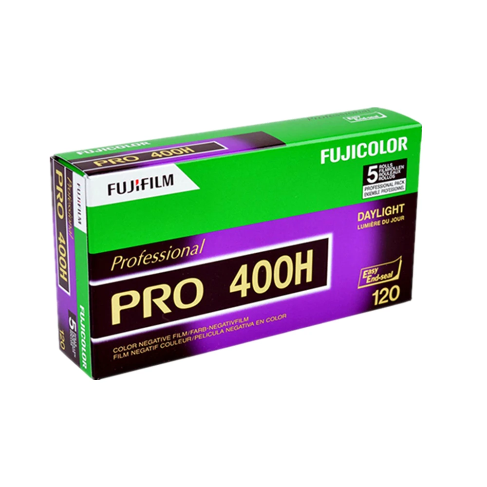 5 рулонов Fujifilm Professional PRO 400H 120 цветная отрицательная пленка 12/