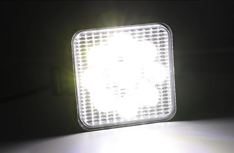 1 шт. автомобильный 9LED рабочий светильник вспомогательный светильник внедорожный модифицированный мини квадратный 27 Вт Точечный светильник автоматический модифицированный декоративный светильник