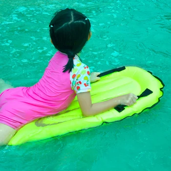 

Inflatable Pool Float Mat Surfing Body Board Beach Surfing Buoy Board Swimming Floating Mat with Handles for Kids Adults