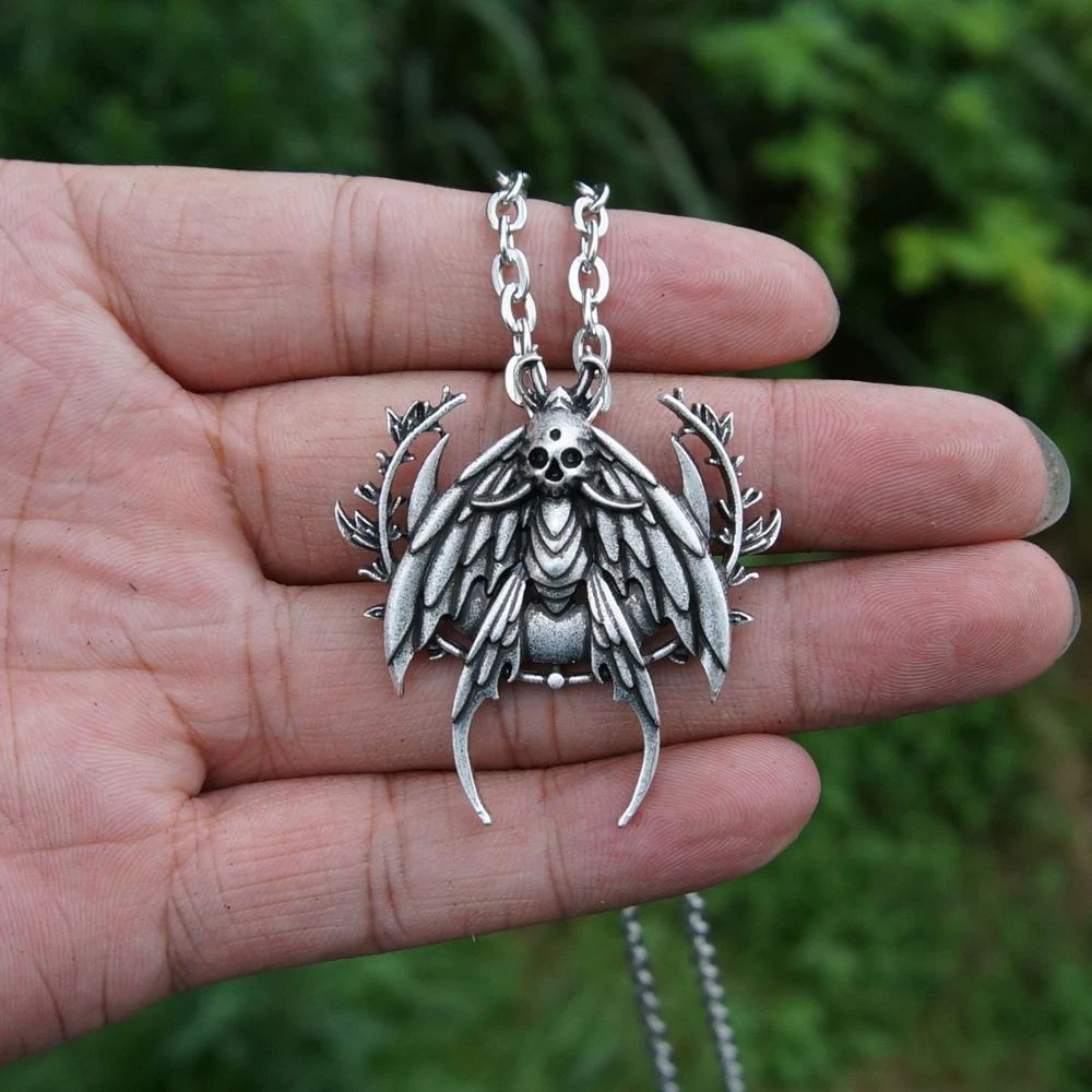 1個の死の頭の蛾のネックレスホークモス チェーンネックレス Aliexpress