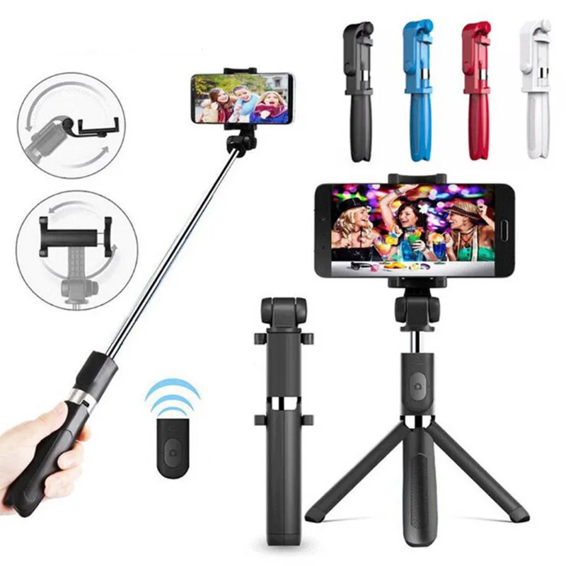 

New Wireless bluetooth Selfie Stick Tripod with Remote Shutter Foldable Tripods & Monopods Universal For iPhone Android Phones