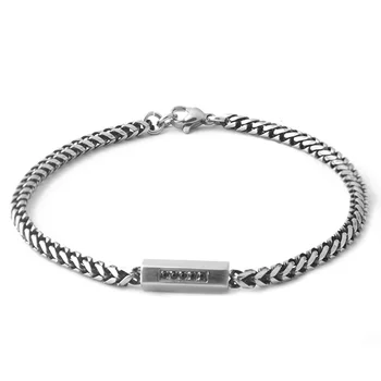 

Runda Men's Adjustable Fashion Bracelet CZ Stone Jewelry Christmas Gift