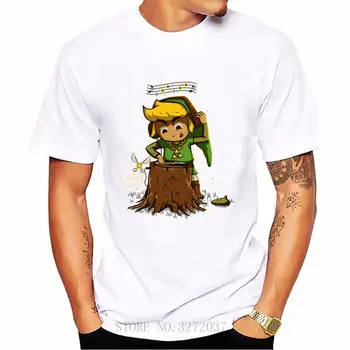 

The legend of zelda DJ Link men T Shirt Rock And Roll T-Shirt Round Neck Homme T Shirt 2019 Fashionable short sleeve tee