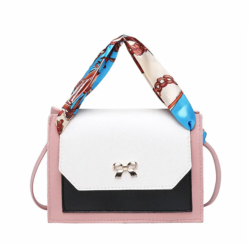 

New Design Silk Scarf Bow Women Bag Small Package All-match Crossbody Shoulder Bag Luxury Handbags Women Bags Designer Mujer