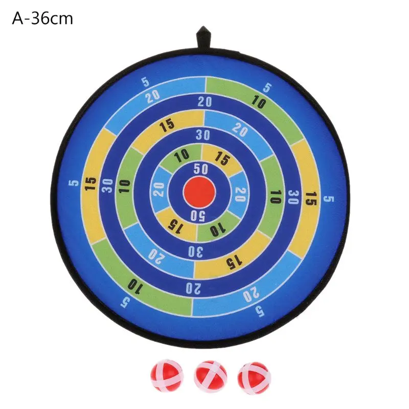 New  Sports Toys Fabric Dart Board Set Kid Ball Target Game For Children Security Toy Sticky Ball Darts 