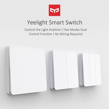 

Yeelight Slisaon Switch Wall Switch Open Dual Control Switch 2 Modes flex Switch Over Intelligent Lamp wifi Switch for mijia new