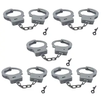 

1 Set of Cosplay Police Props Kids Accessories Kids Handcuffs Pretend Play Props Plastic Handcuffs for Kids Home Chilren