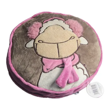 

Pink sheep circle model plush pillows yellow Love soft stuffed pillows for girls Party decoration gifts