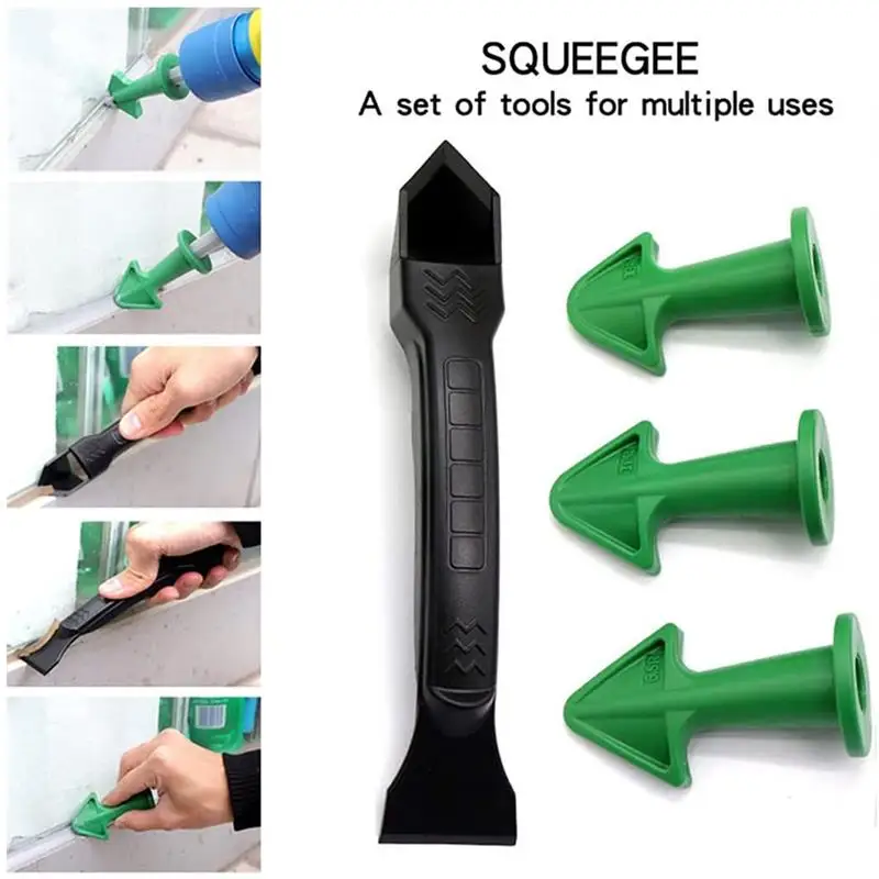 Caulking Nozzle Applicator Finishing Tool Spatula Glue Shovel Tile Brick Joints Floor Silicone Remover Caulk Nozzle Scraper Set hot sale 2 pieces set mini handmade tools scraper utility practical floor cleaner tile cleaner surface glue residual shovel