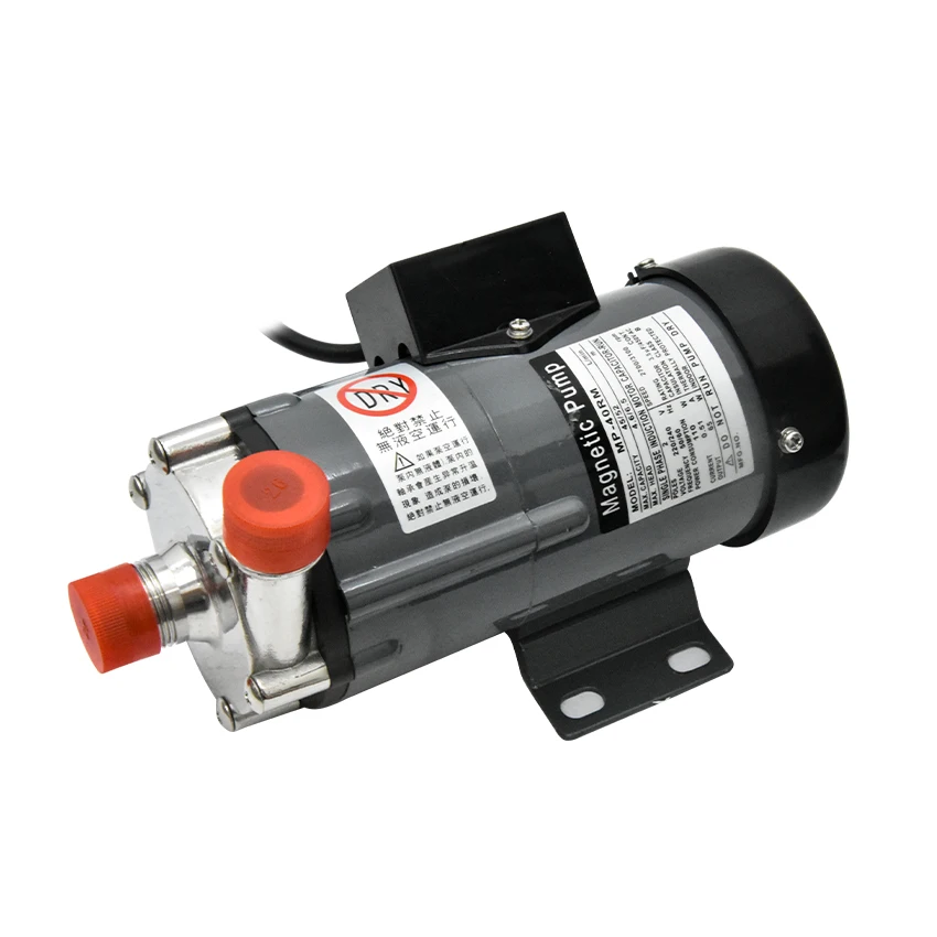 Mini Magnetic drive circulating pump MP-40RM Stainless Steel head Large flow Water Pump Acid and alkali resistant, No leakage