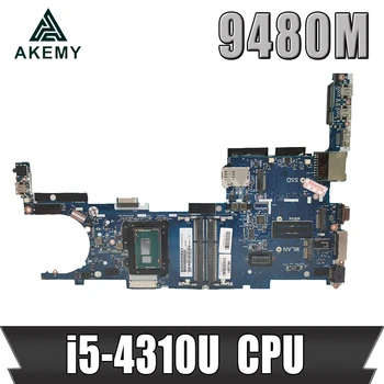 

Akemy 769718-601 769718-501 769718-001 HSTNN-I10C 6050A2648201-MB-A02 for HP EliteBook Folio 9480M Laptop Motherboard i5-4310U