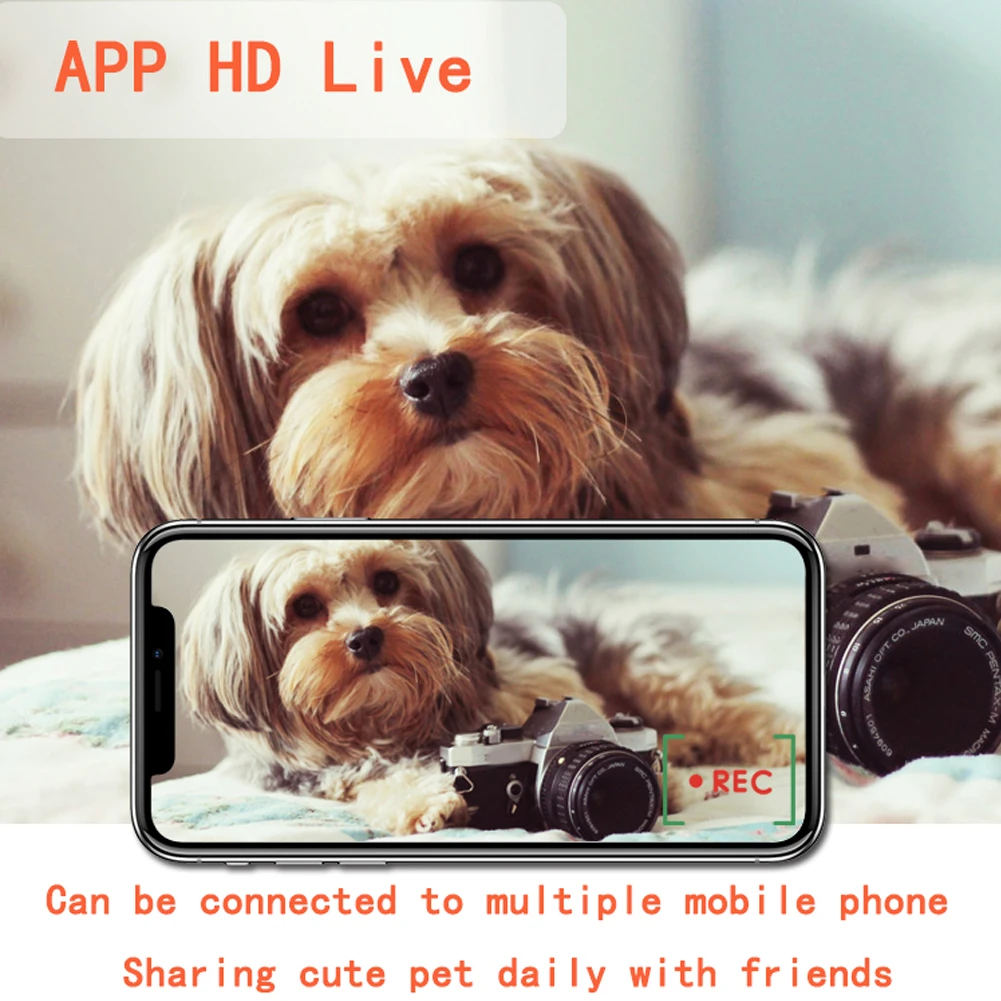 Умный дозатор для кормления домашних животных с поддержкой видео-приложения, электрическая камера для собак