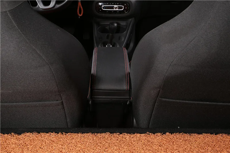 Для smart fortwo подлокотник коробка Универсальная автомобильная центральная консоль smart forfour caja модификация двойная приподнятая с USB без сборки