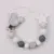 Baby Boy Girl Pacifier Holder Chain Food Grade Chew Силиконовые Бусины Bling Bling Младенческая Соска Клип