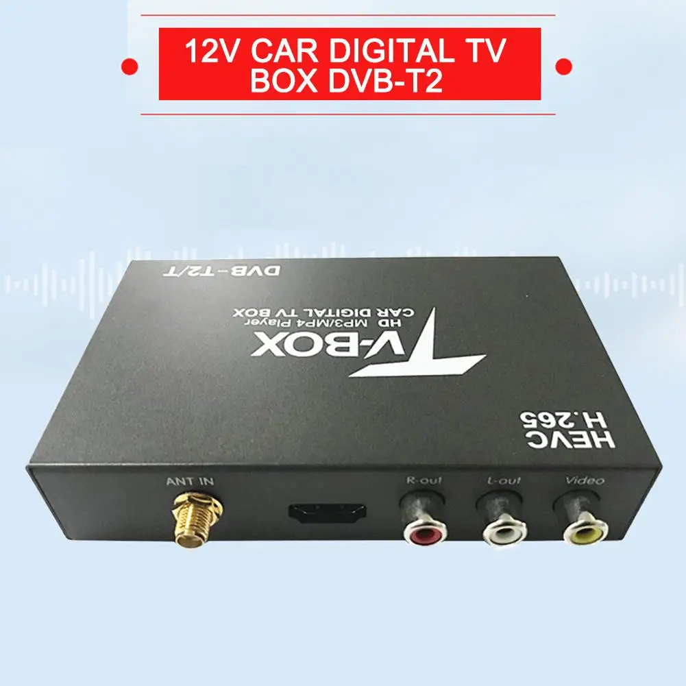 12V автомобильный мобильный цифровой ТВ коробка DVB T2/тонный автомобиль монитор с