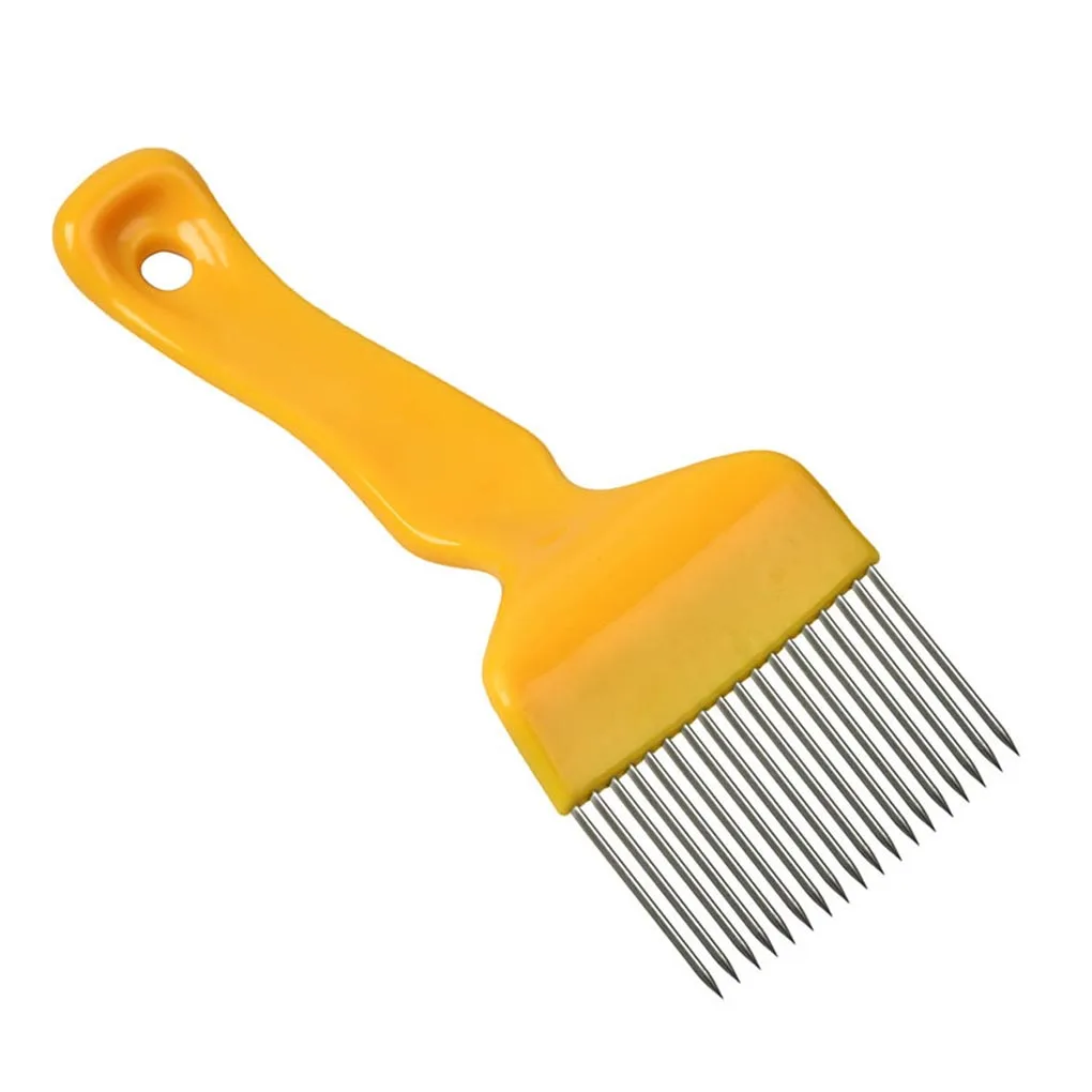 Stainless Steel Bee Keeping Uncapping Honey Comb Fork 18 Tines Beekeeping Bee Hive Hand Tool New