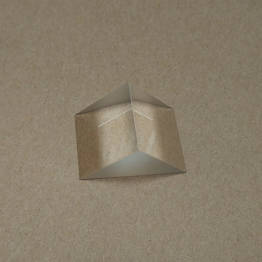 25*25*25 мм оптические эксперименты Isosceles прямой угол Triprism для радужного стекла K9