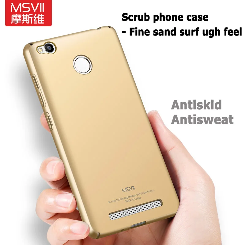 Чехол для Redmi 3 S, Msvii, Тонкие Матовые чехлы для Xiaomi Redmi 3 Pro, чехол Xaomi 3 s, жесткий чехол из поликарбоната для Xiaomi Redmi 3S Pro, чехол s