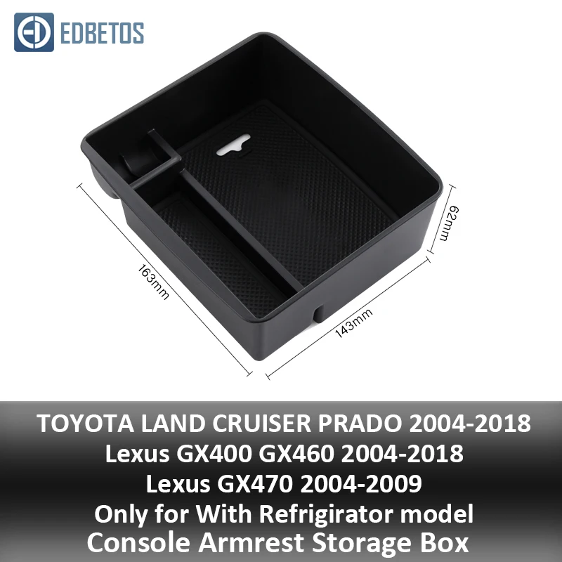 Подлокотник вторичный бардачок для Toyota Land Cruiser Prado FJ 150 2004- Lexus GX400 460 04-/GX470 04-2009 центральная консоль