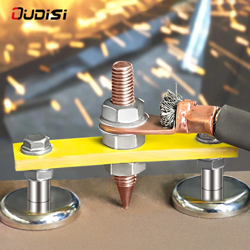 

Grounding Clamp Anti-Rust Welding Magnet Head Power Tool Alloy, Portable Maintenance And Labor Saving, Strong Magnetic Adsorptio