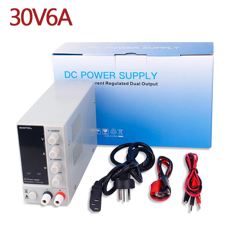

Adjustable Laboratory Power Supply NPS306W 30V6A Adjustable Source Voltage Stabilizer Bench Ssource Digital Power Switching